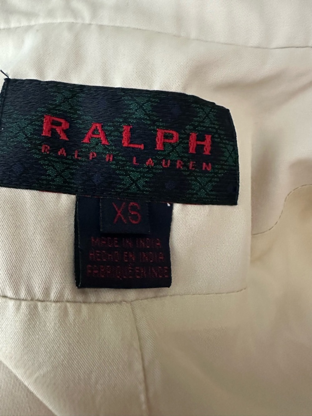 Ralph Lauren Cream Single-Breasted Blazer - Picture 2 of 4